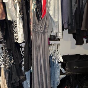 Zara  Gray Maxi Dress